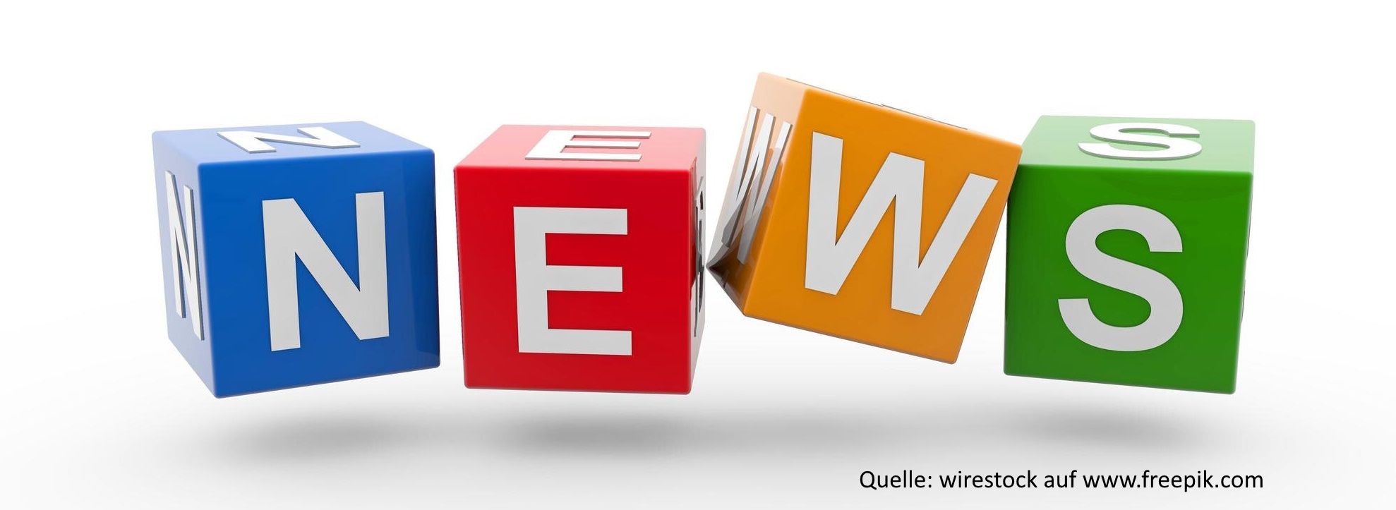 Buchstaben in bunten Würfeln