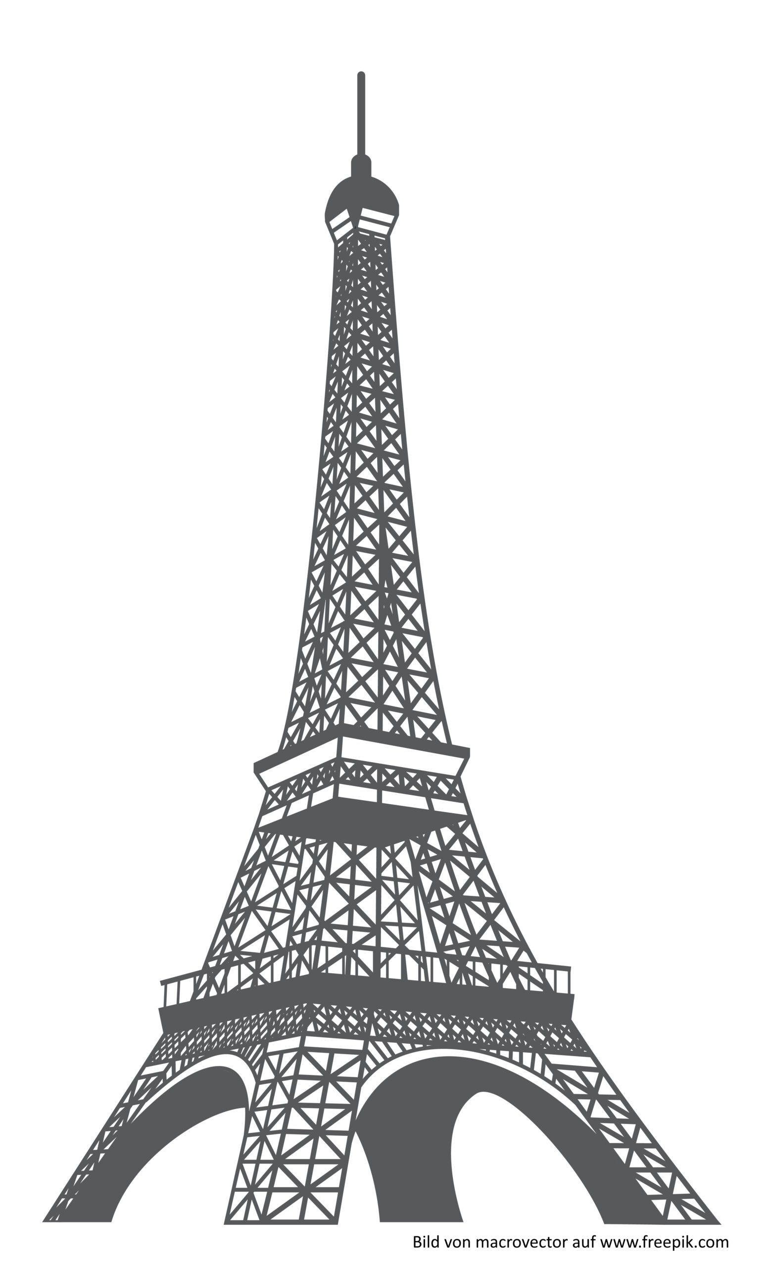 Vector illustration of the Eiffel tower